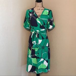 100% silk Banana Republic wrap dress